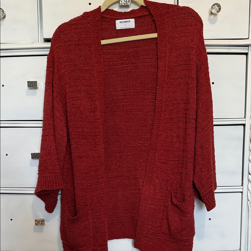 Old Navy Women's Rich Red Cardigan